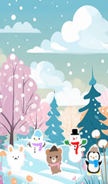 [LINE着せ替え] 可愛い北欧風着せかえ(Winter-496)の画像1