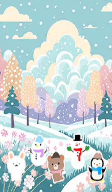 [LINE着せ替え] 可愛い北欧風着せかえ(Winter-497)の画像1