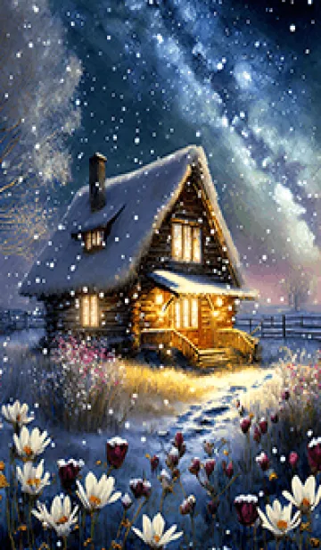 [LINE着せ替え] 優美な冬の風景の着せかえ(Winter-407)の画像1