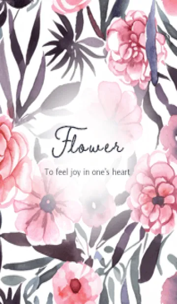 [LINE着せ替え] pinkpurple♡スタイリッシュフラワー01_1の画像1