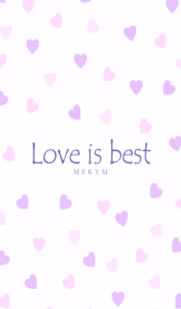 [LINE着せ替え] Love is best PURPLE PINK-MEKYM 22の画像1