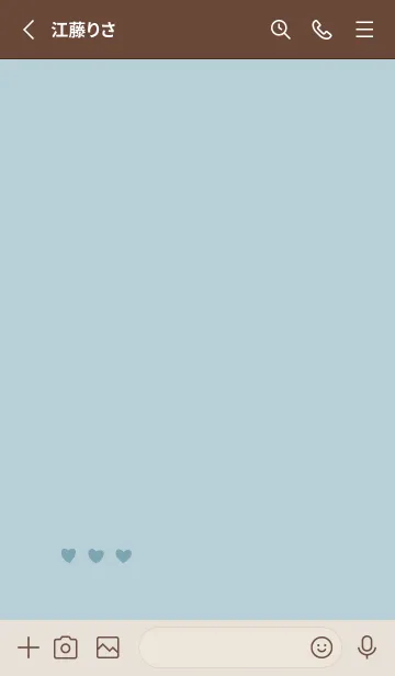 [LINE着せ替え] 推し色うし(light blue)の画像2