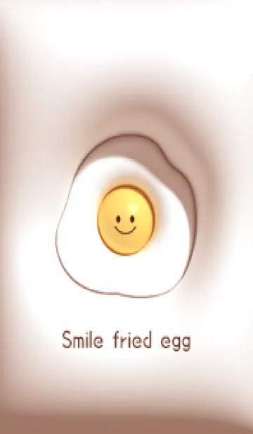 [LINE着せ替え] pinkbrown♡ニコニコ目玉焼き08_1の画像1