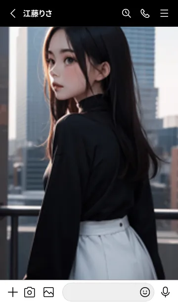 [LINE着せ替え] 少女が一人 #LR128。の画像2