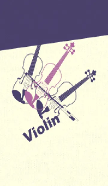 [LINE着せ替え] Violin 3カラー モーベットの画像1