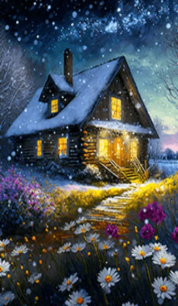 [LINE着せ替え] 優美な冬の風景の着せかえ(Winter-412)の画像1