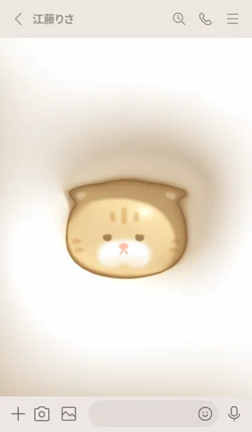 [LINE着せ替え] beige♡ぷっくりブサカワ猫05_1の画像2