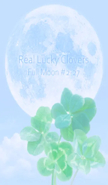 [LINE着せ替え] Real Lucky Clovers Full Moon #2-27の画像1