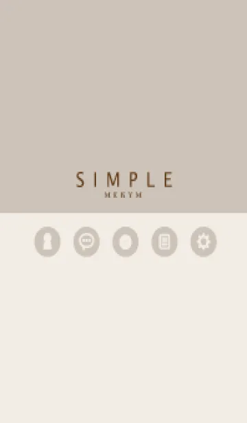 [LINE着せ替え] SIMPLE-ICON BROWN 12の画像1