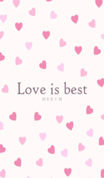 [LINE着せ替え] Love is best PINK-MEKYM 22の画像1