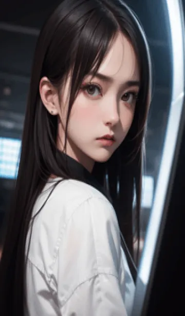 [LINE着せ替え] 少女が一人 #LR122。の画像1