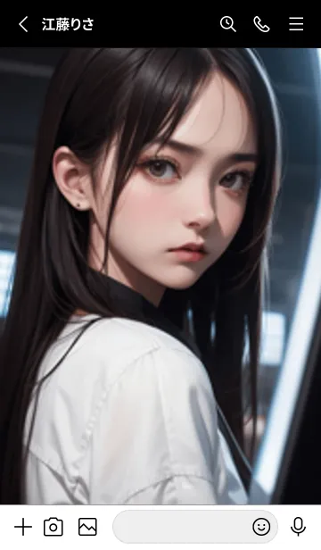 [LINE着せ替え] 少女が一人 #LR122。の画像2