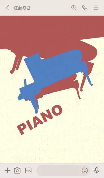 [LINE着せ替え] Piano CLR 薄群青の画像2
