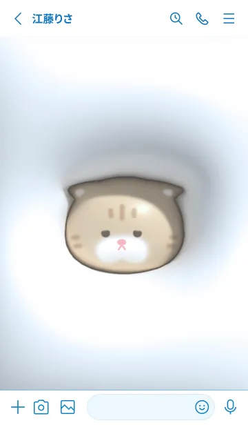 [LINE着せ替え] blue♡ぷっくりブサカワ猫15_1の画像2