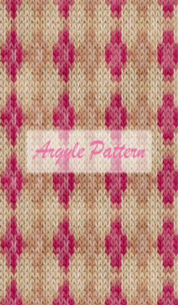 [LINE着せ替え] argyle pattern embroidery 37の画像1