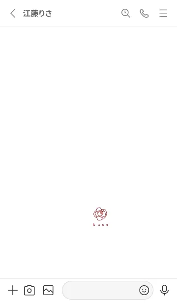 [LINE着せ替え] ホワイト。薔薇。レッド。の画像2