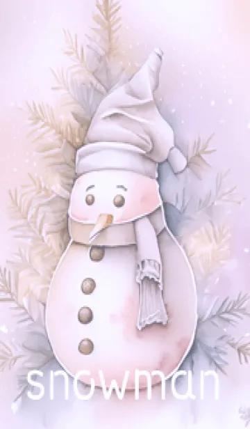 [LINE着せ替え] purple♡snowman12_1の画像1