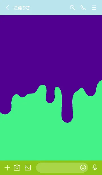 [LINE着せ替え] ドリップ スマイル .42の画像2