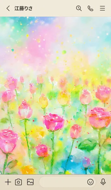 [LINE着せ替え] 薔薇(バラ)の花の着せかえ(R473)の画像2