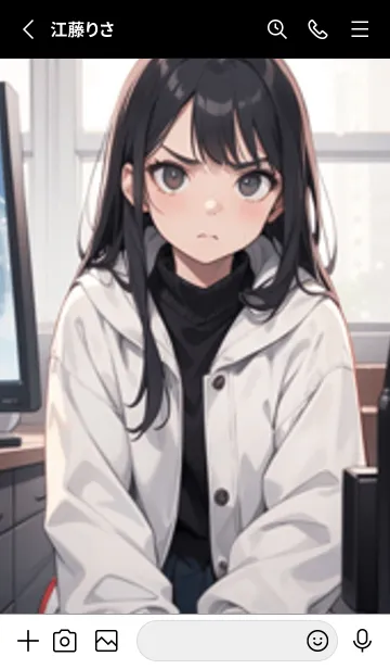 [LINE着せ替え] 少女が一人 #LS08。の画像2