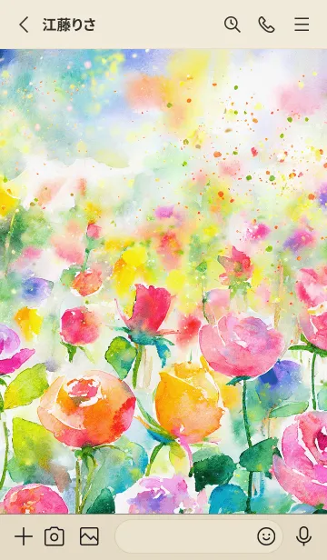 [LINE着せ替え] 薔薇(バラ)の花の着せかえ(R474)の画像2