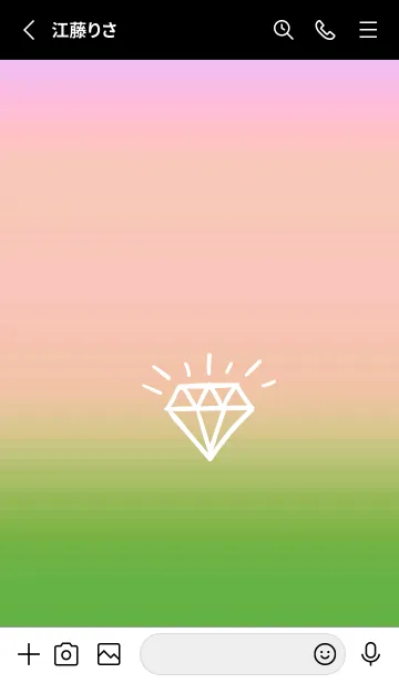 [LINE着せ替え] グラデーション ダイアモンド  330の画像2