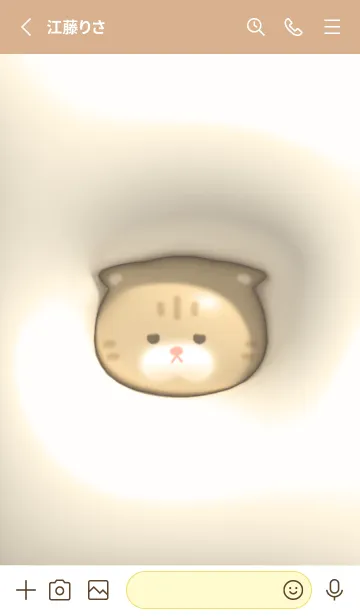 [LINE着せ替え] yellow♡ぷっくりブサカワ猫14_1の画像2