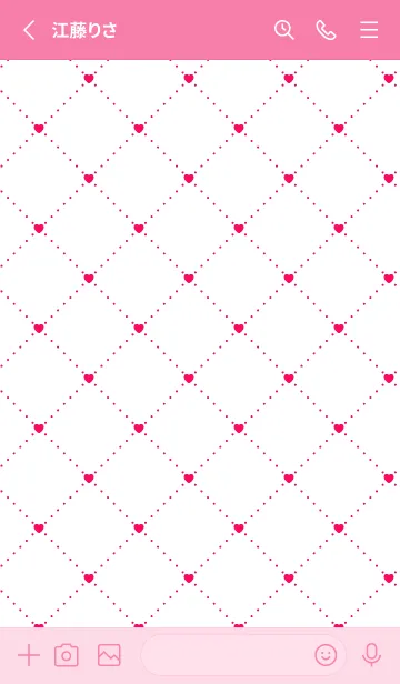 [LINE着せ替え] ハート レース .40の画像2