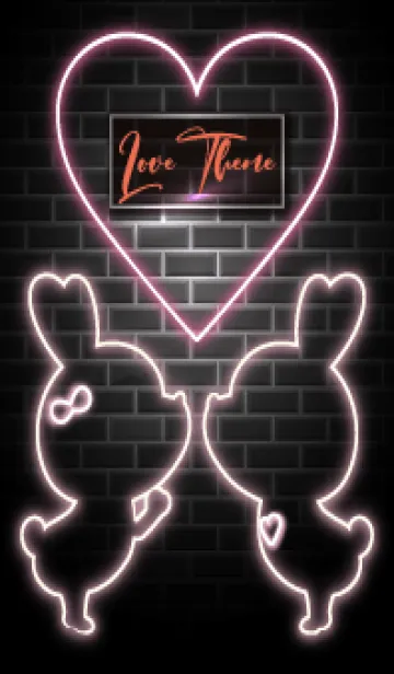 [LINE着せ替え] LOVE THEME -NEON- 41の画像1