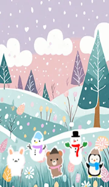 [LINE着せ替え] 可愛い北欧風着せかえ(Winter-502)の画像1