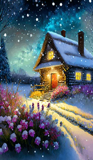 [LINE着せ替え] 優美な冬の風景の着せかえ(Winter-427)の画像1