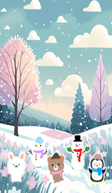 [LINE着せ替え] 可愛い北欧風着せかえ(Winter-510)の画像1