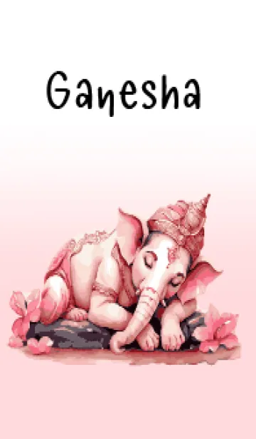 Love Pink Ganesha Theme (JP)の着せ替えメイン画像