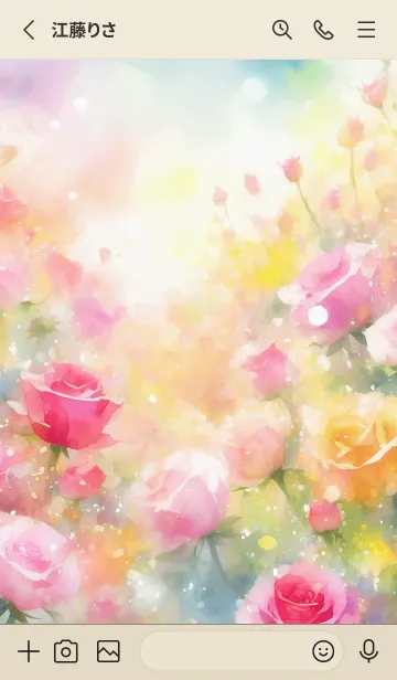 [LINE着せ替え] 薔薇(バラ)の花の着せかえ(R481)の画像2