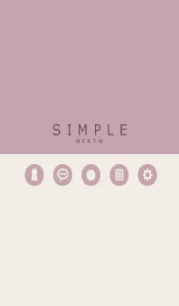 SIMPLE-ICON PINK 12の着せ替えメイン画像