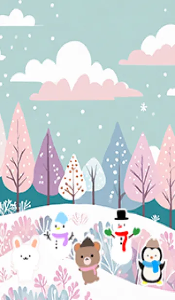 [LINE着せ替え] 可愛い北欧風着せかえ(Winter-514)の画像1