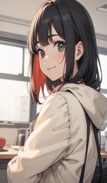 [LINE着せ替え] 少女が一人 #LS01。の画像1