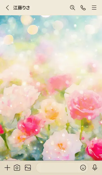 [LINE着せ替え] 薔薇(バラ)の花の着せかえ(R484)の画像2