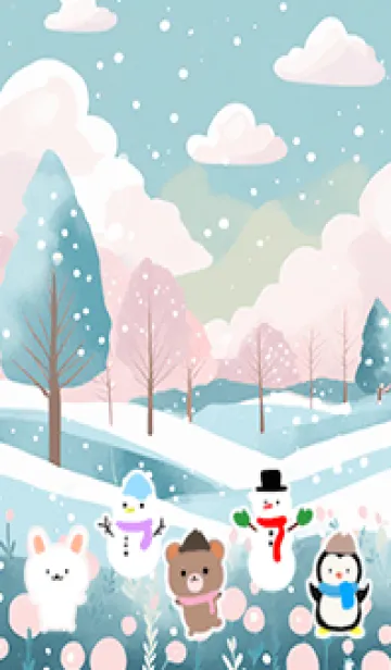 [LINE着せ替え] 可愛い北欧風着せかえ(Winter-516)の画像1