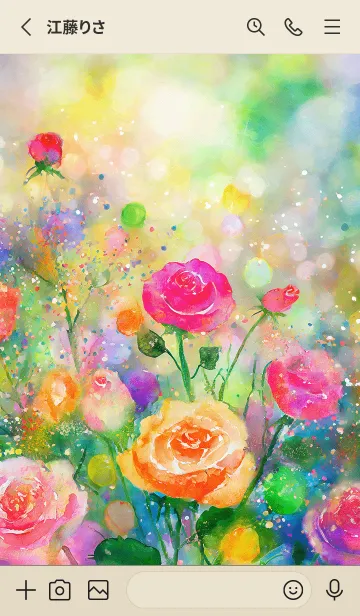 [LINE着せ替え] 薔薇(バラ)の花の着せかえ(R487)の画像2