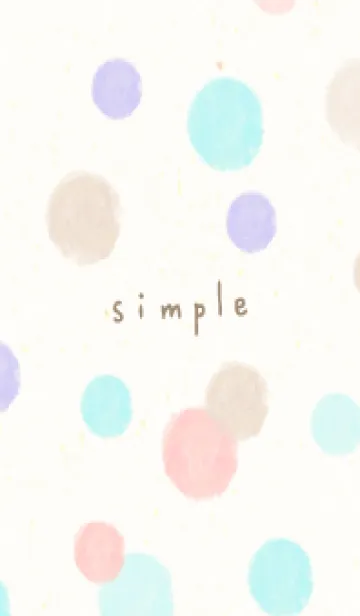 [LINE着せ替え] 水彩 丸 4色19の画像1