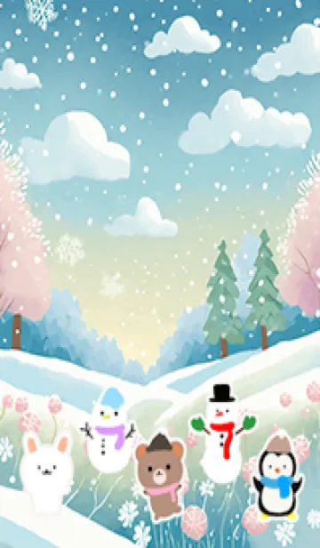 [LINE着せ替え] 可愛い北欧風着せかえ(Winter-519)の画像1