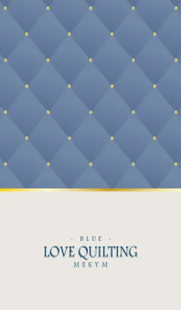 [LINE着せ替え] LOVE QUILTING - DUSKY BLUE 20の画像1