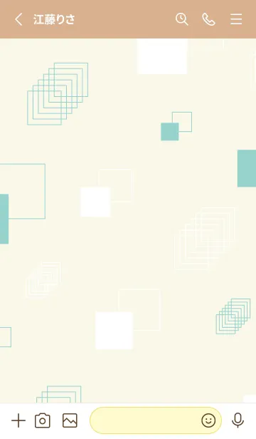 [LINE着せ替え] くすみカラーな四角5の画像2