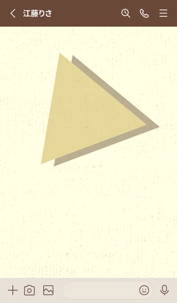 [LINE着せ替え] 三角型の着せかえ ペールライムライトの画像2