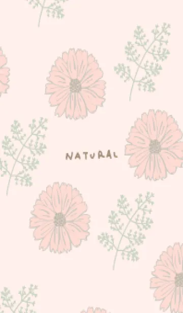 [LINE着せ替え] くすみカラー 花と葉28の画像1