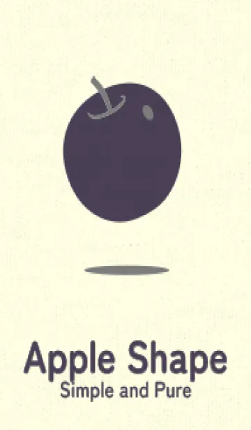 [LINE着せ替え] りんご型のきせかえ マウスグレイの画像1