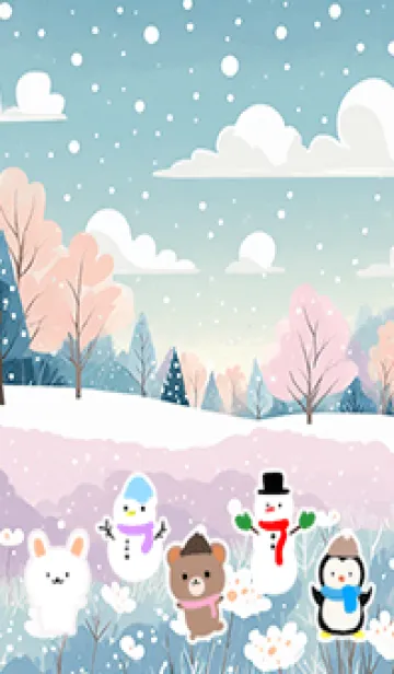 [LINE着せ替え] 可愛い北欧風着せかえ(Winter-524)の画像1