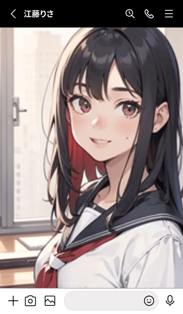 [LINE着せ替え] 少女が一人 #LS015。の画像2