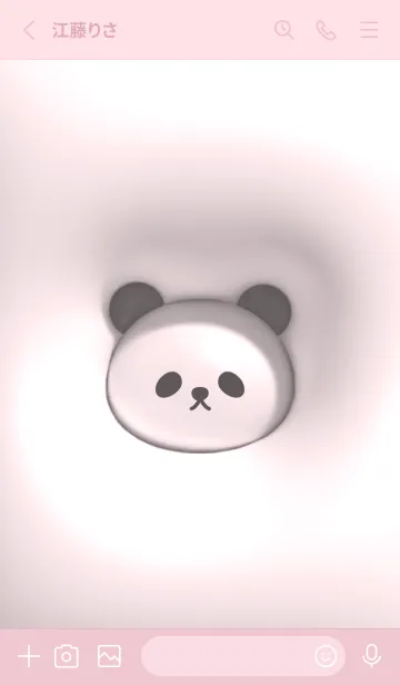 [LINE着せ替え] pink♡ぷっくりパンダ10_1の画像2